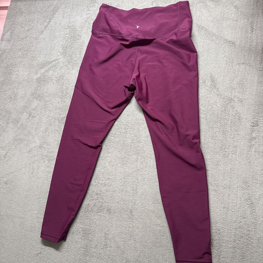 Old Navy Active Powersoft Leggings Women's XL PLUM/PINK Extra High Rise Go Dry - Picture 6 of 7